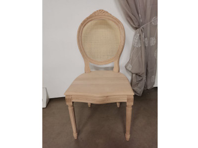 art.102SC Sedia luigi xvi intrec.c/cresta seduta legno e schienale paglia fine