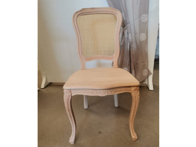 art.101SA Sedia mara arcata con seduta legno e schienale paglia fine