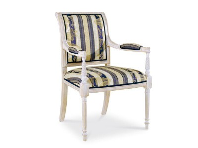 Sedia con braccioli Royal Louis XVI in legno olstato, 60 cm, cat520b50 Palazzo, esclusiva Sedia con braccioli Royal Louis XVI in legno olstato, 60 cm, cat520b50 Palazzo, esclusiva